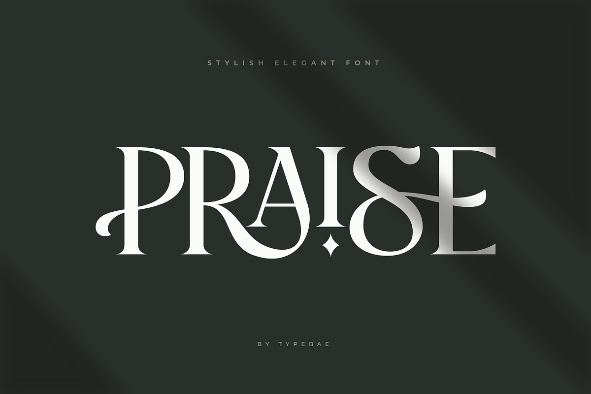 Praise Elegant Stylish Font, a Serif Font by Typebae (Photo 1 of 12)