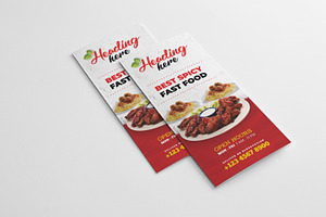 Restaurant Menu Trifold Brochure
