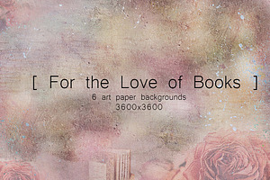 For the Love of Books Art Papers