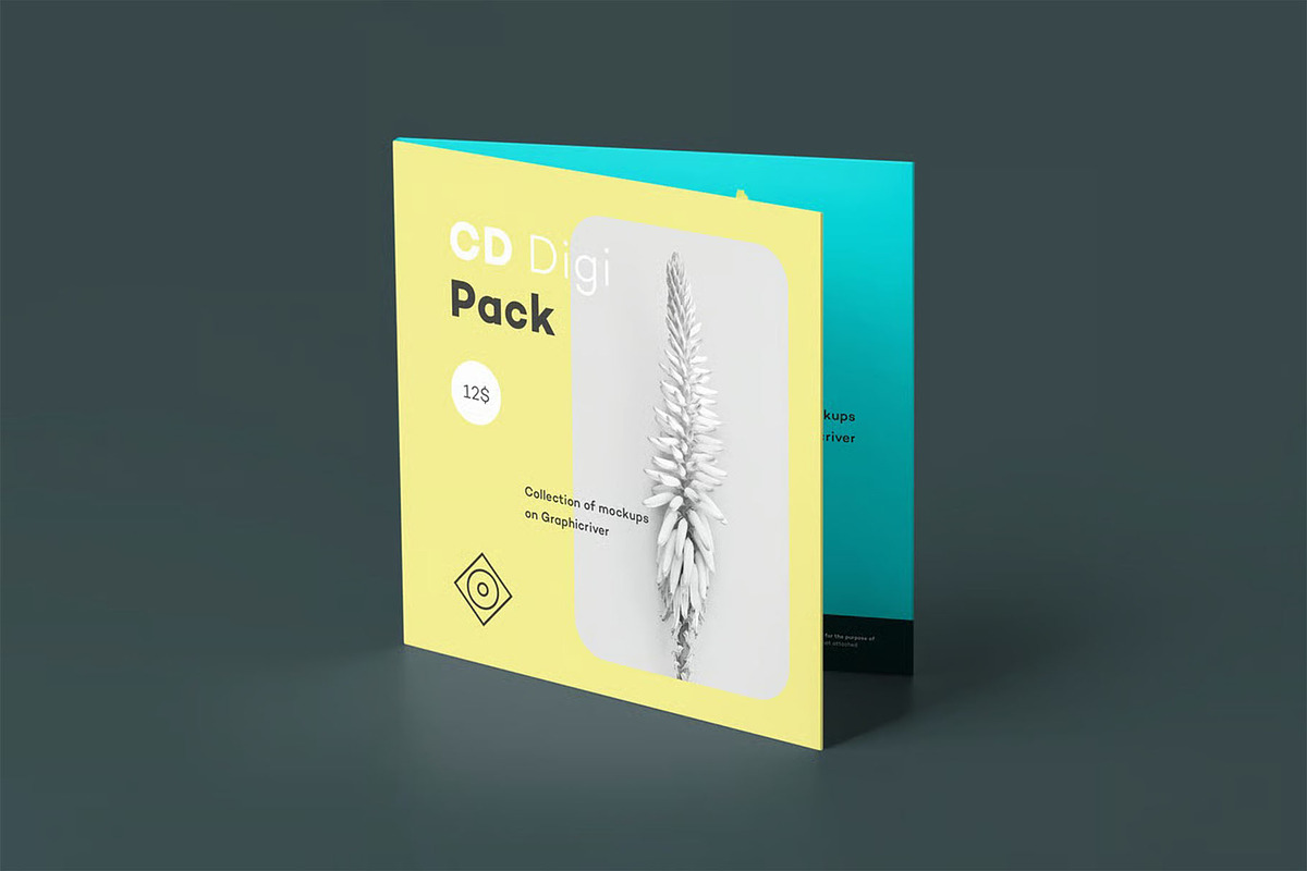 CD Digi Pack Mock-up, a Product Mockup by zippypixelstudio (Photo 14 of 16)