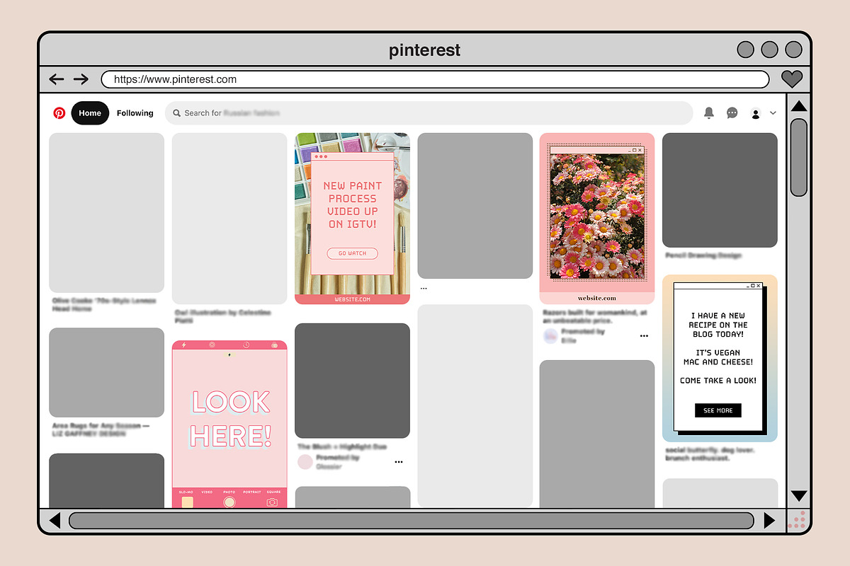 Digitally Pink Pinterest Media Pack, a Social Media Template by Tangerine Nation (Photo 2 of 9)