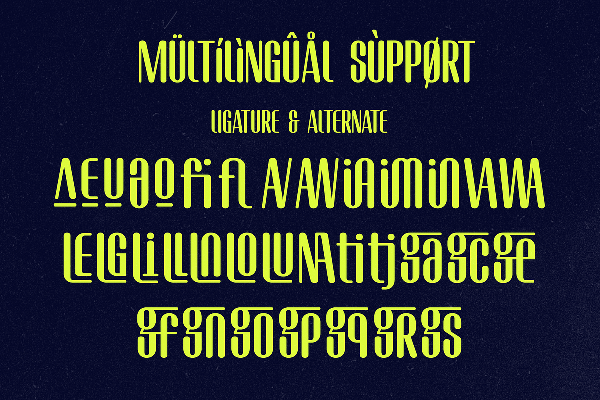Olinkage – Modern Condensed Display, a Sans Serif Font by Haps Space (Photo 12 of 16)