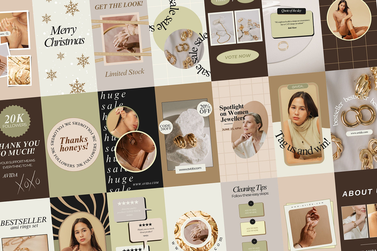 Chic Instagram Story Templates, a Social Media Template by Hell Yeah Designs (Photo 4 of 7)