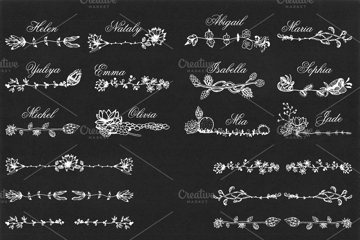 Set of vector patterned brushes-2, a Brush Add-On by Elena Terzi (Photo 3 of 11)