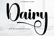 Dairy, a Handwritten Font by FreshTypeINK (Thumbnail 1 of 8)