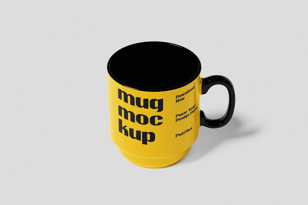 Glossy Mug Mockup, a Packaging Mockup by UFR_GRAPHIC (Photo 2 of 4)