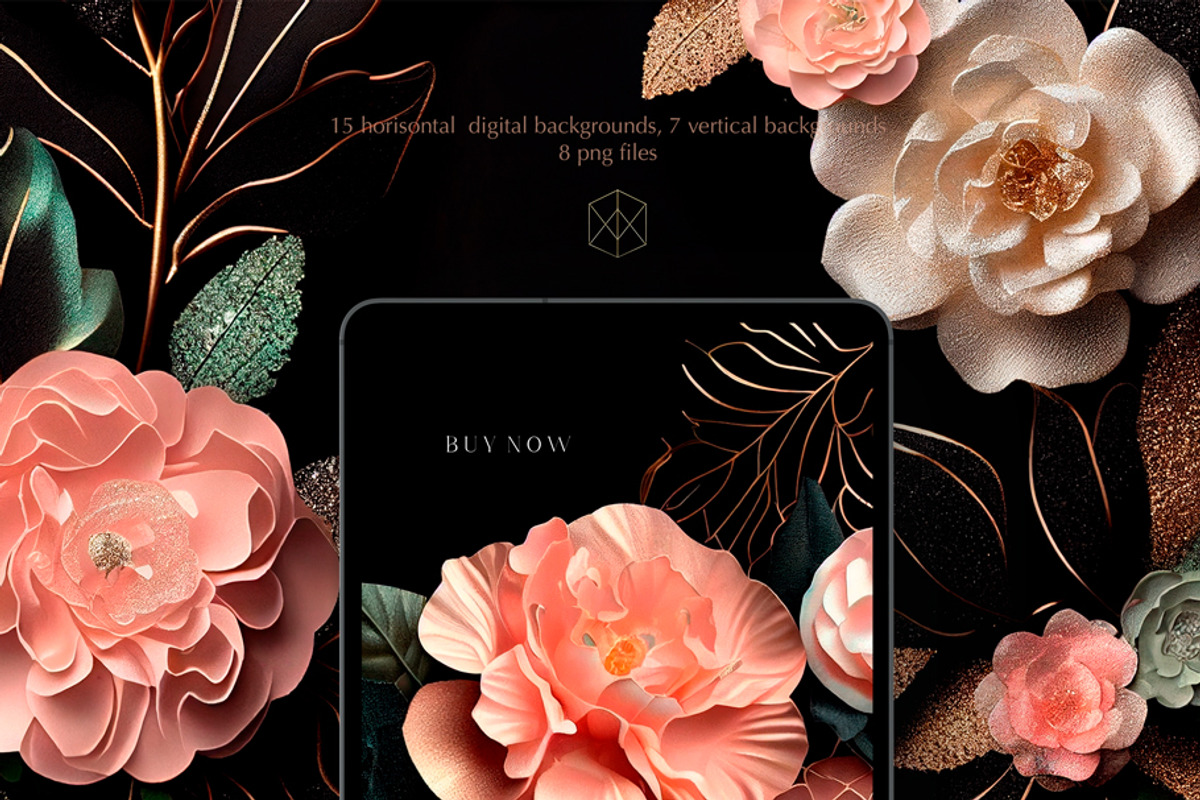 Camellia Charm, a Background Graphic by MONO KEY STUDIO (Photo 5 of 8)