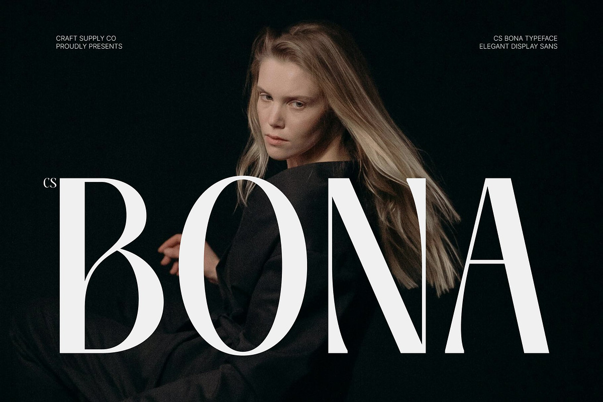 CS Bona – Modern Sans Serif, a Sans Serif Font by Craft Supply Co. (Photo 1 of 8)