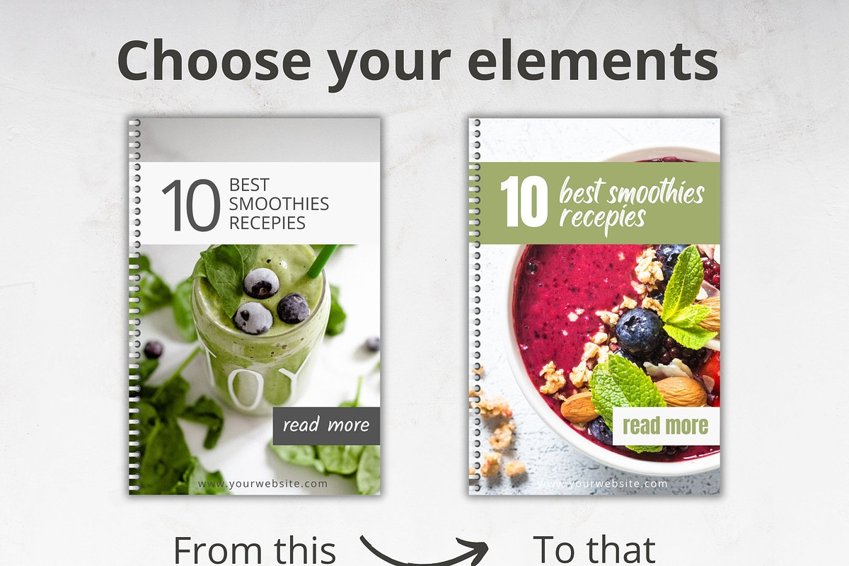 Healthy Food Pinterest Canva, a Social Media Template by Talipic Designs (Photo 4 of 7)