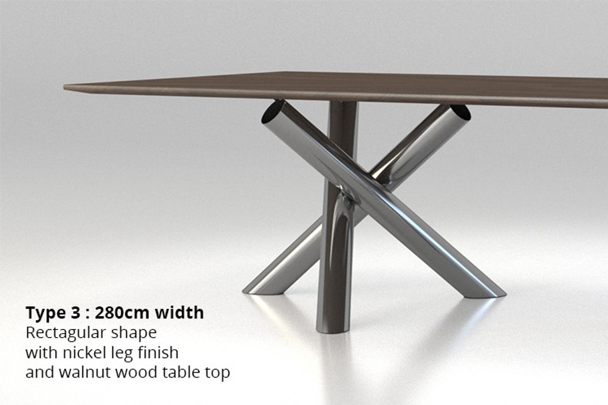 Minotti Van Dyck dining tables, a Furniture 3D Model by WidhiMuttaqien (Photo 3 of 12)