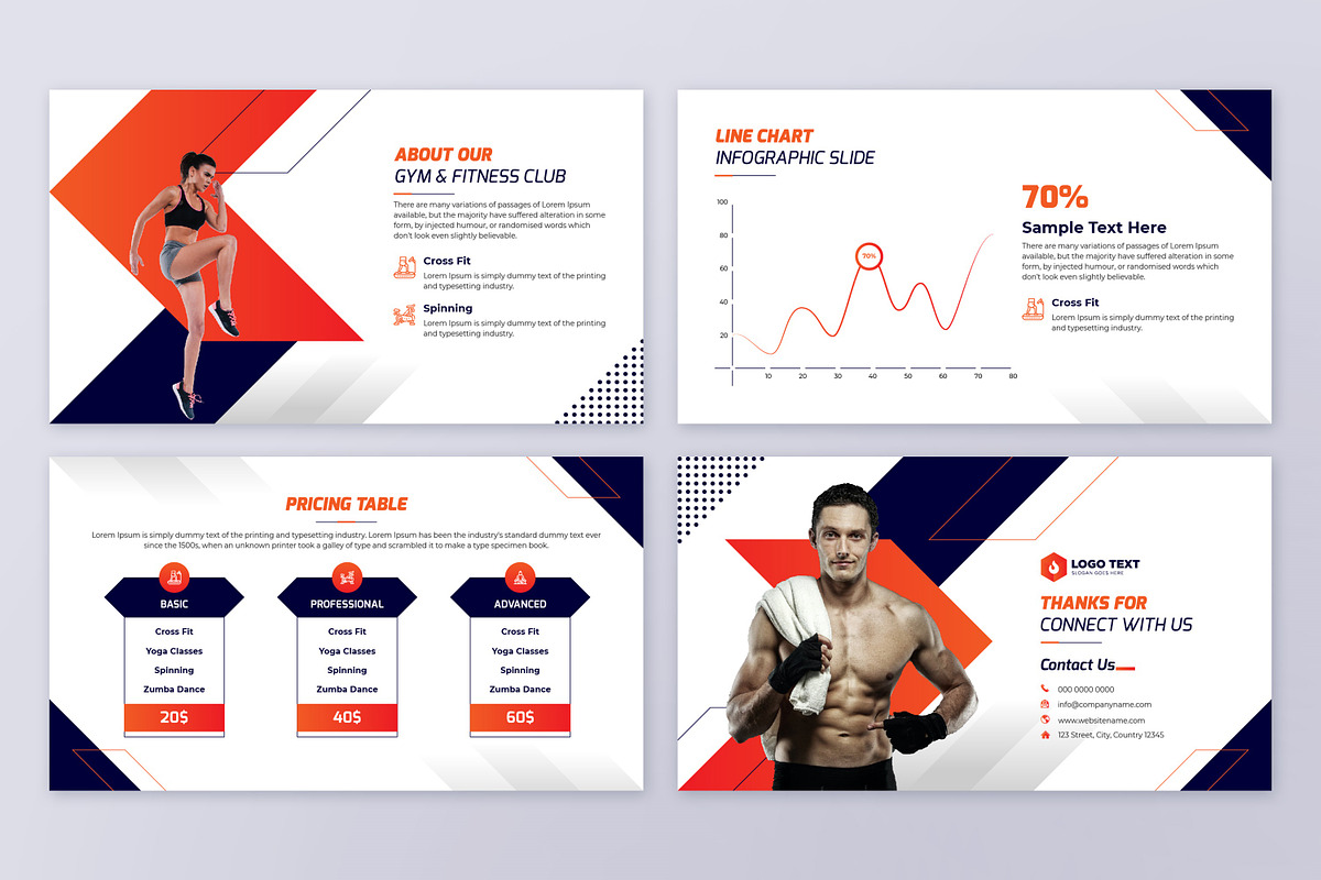 Gym Fitness Powerpoint Presentation, a Presentation Template by zahidhossainalif (Photo 5 of 5)
