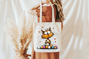 Whimsical Easter Cat Clipart, an Animal Illustration by designcity5 (Thumbnail 3 of 5)