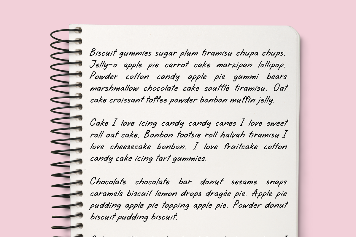 Marshmallow, a Handwritten Font by Sofia Skoog (Photo 6 of 9)