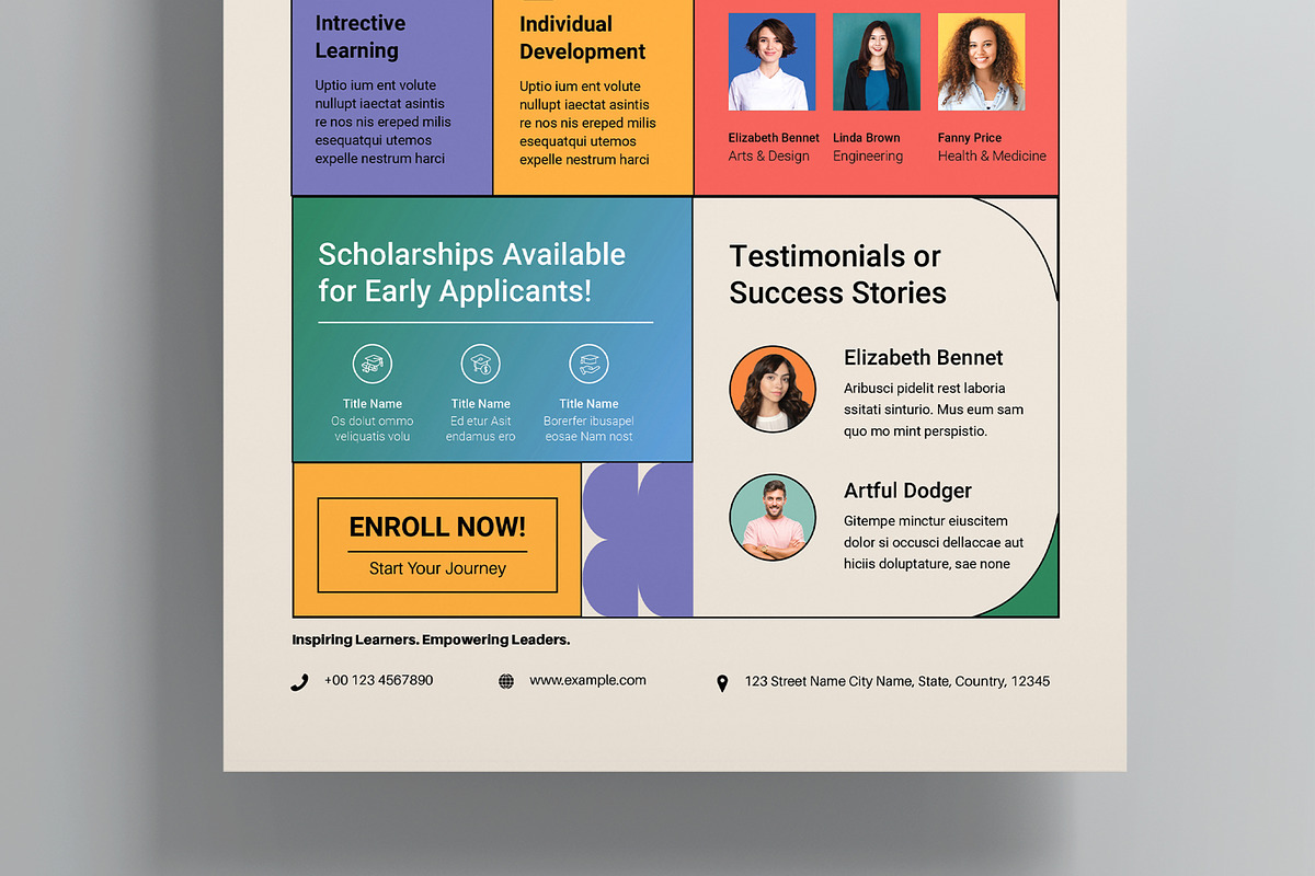 College Admission Flyer, a Flyer Template by MightyDesign (Photo 3 of 8)