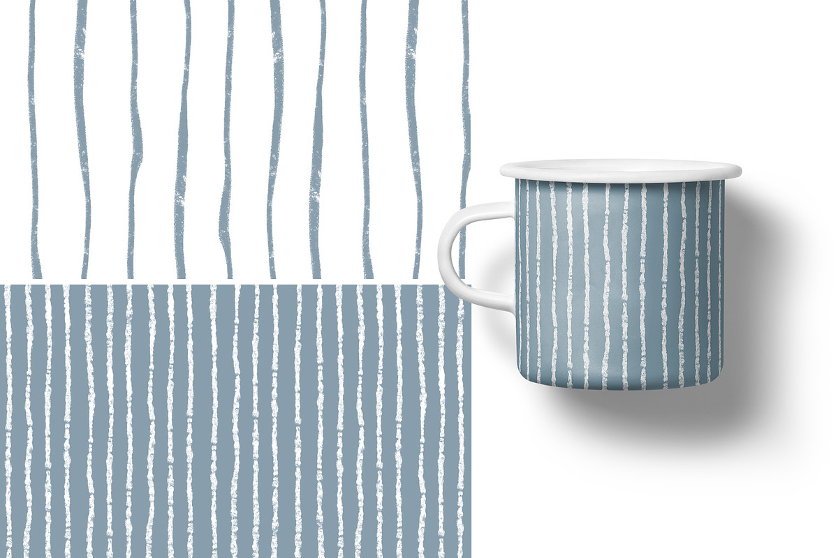 Organic Stripes Patterns, a Pattern Graphic by Webvilla Studio (Photo 4 of 5)