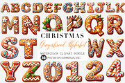 Christmas Gingerbread Alphabet PNG, an Illustration by SinaCreation (Thumbnail 1 of 7)