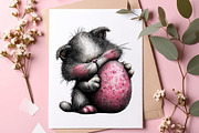 Whimsical easter cat clipart, an Illustration by SinaCreation (Thumbnail 6 of 11)