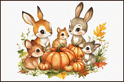 Watercolor Autumn Forest Clipart, an Illustration by Sublimation Artist (Thumbnail 3 of 6)