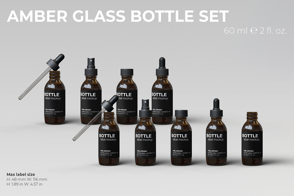 Amber Glass Scene Creator, a Packaging Mockup by KIPET (Photo 7 of 14)