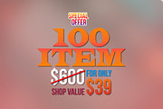 100 BUSINESS CARD (BUNDLE) ONLY $39, a Business Card Template by DesignGhar (Thumbnail 1 of 6)