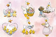 Mama Goose Mother’s Day Clipart Bund, an Illustration by SVGArt (Thumbnail 4 of 9)