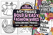 Bold Easy Fashion Vibes Coloring, a Work Illustration by Craftsbeefy (Thumbnail 1 of 4)