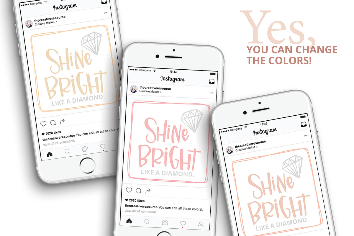 Canva Template Blush Bundle, a Social Media Template by Nancy Ingersoll (Photo 3 of 8)