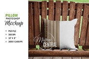 Country Rustic Pillow Mockup PSD, a Household Mockup by HaywireMedia & Mockups (Thumbnail 2 of 3)