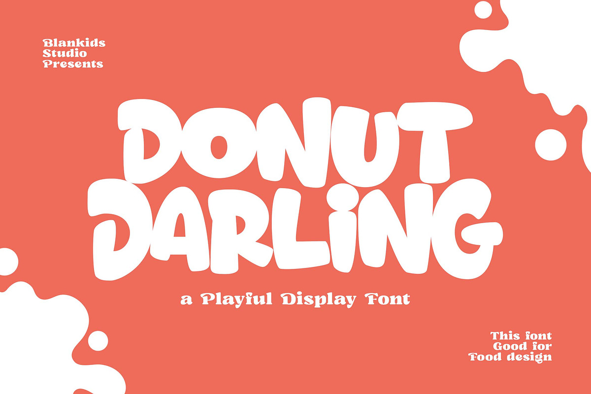 Donut Darling a Playful Display Font, a Sans Serif Font by Blankids Studio (Photo 1 of 12)