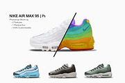 Nike Air Max 95 | Photoshop Mockup, a Product Mockup by sophiesconcepts (Thumbnail 1 of 2)