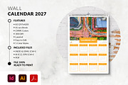 Yearly Photo Wall Calendar 2027, a Stationery Template by MstArtwork (Thumbnail 3 of 5)