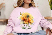 Whimsical Yellow Flowers Spring PNG, an Illustration by Canvas Craft (Thumbnail 4 of 7)