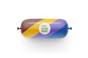 Sausage Chub Medium Mockup, a Packaging Mockup by easymock (Thumbnail 4 of 6)