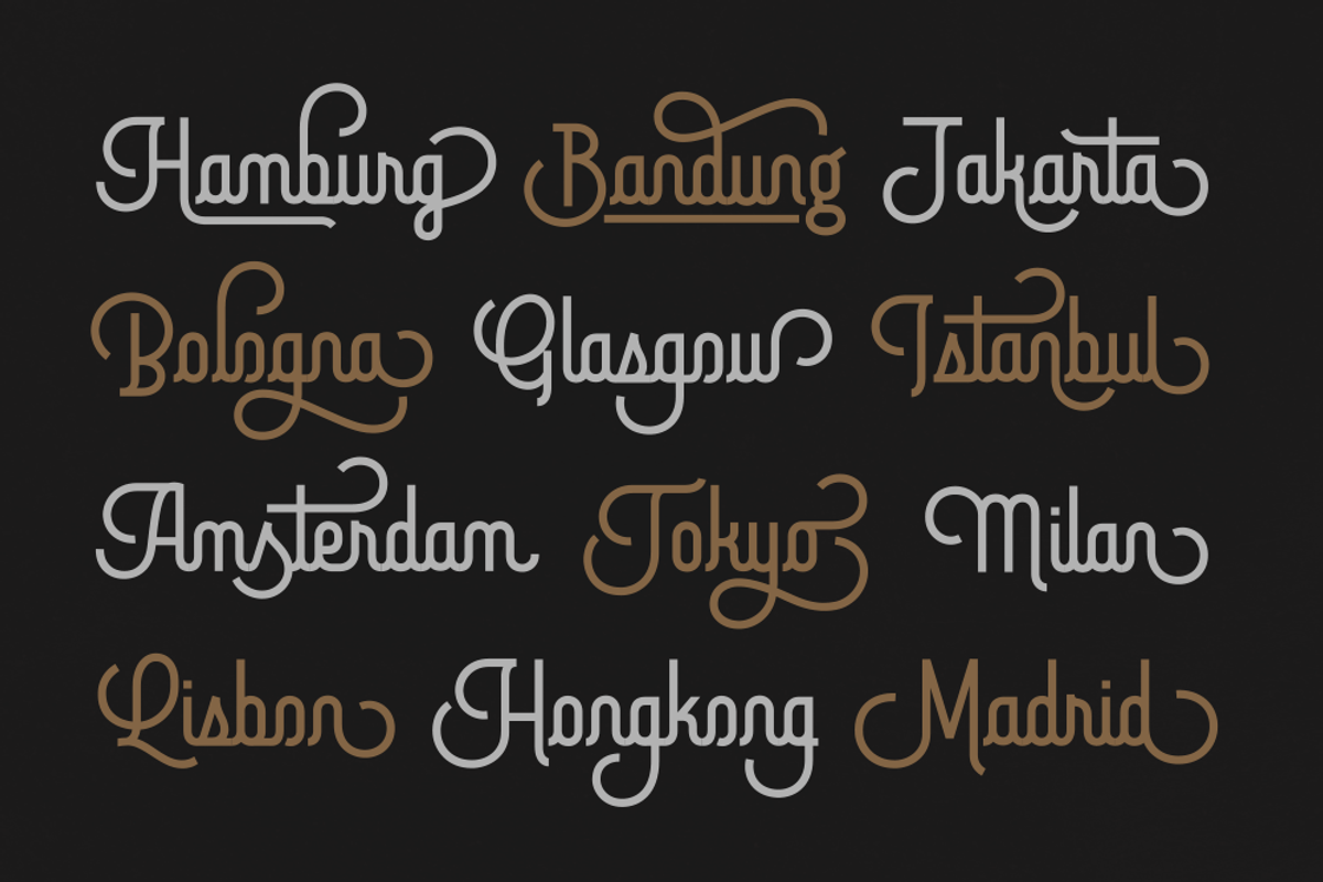 Brotherline - Logotype Font preview 6