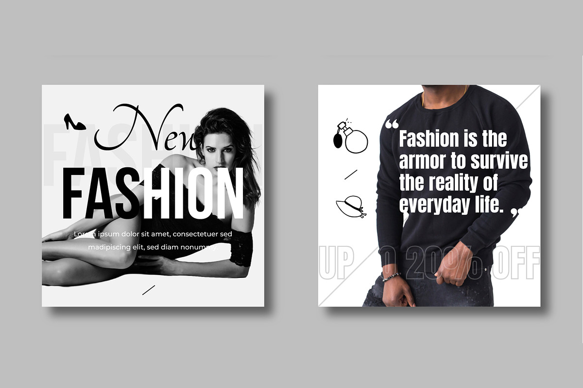 Modern Editable Fashion Social Media preview 4