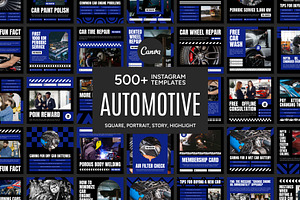 Automotive Blue Template