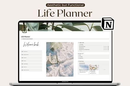 Notion All in One Life Planner, a Templates & Theme by Planner 2 Success