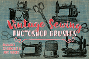 Vintage Sewing Photoshop Brushes