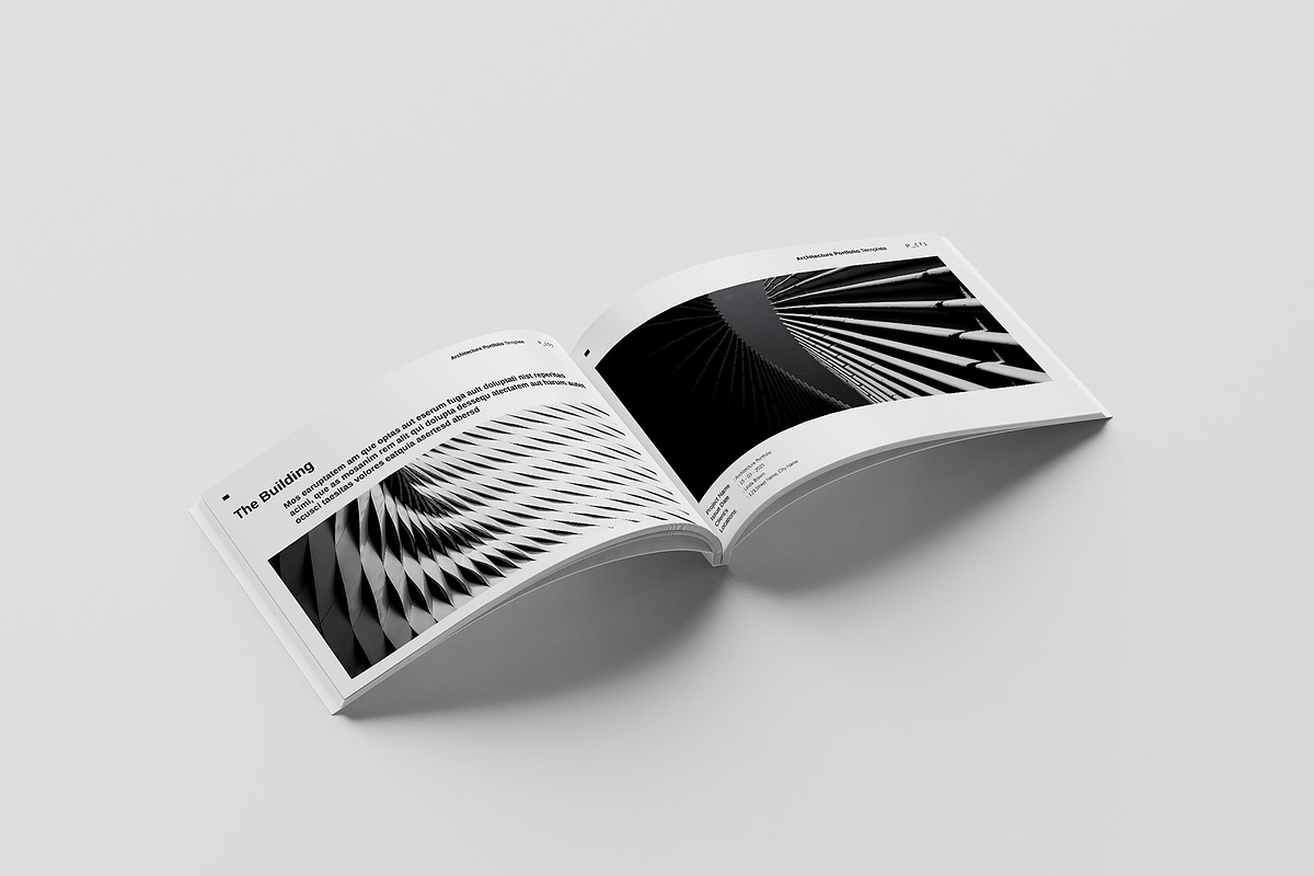 Architecture Portfolio Landscape, a Brochure Template by GoldenGrid Studio (Photo 3 of 10)
