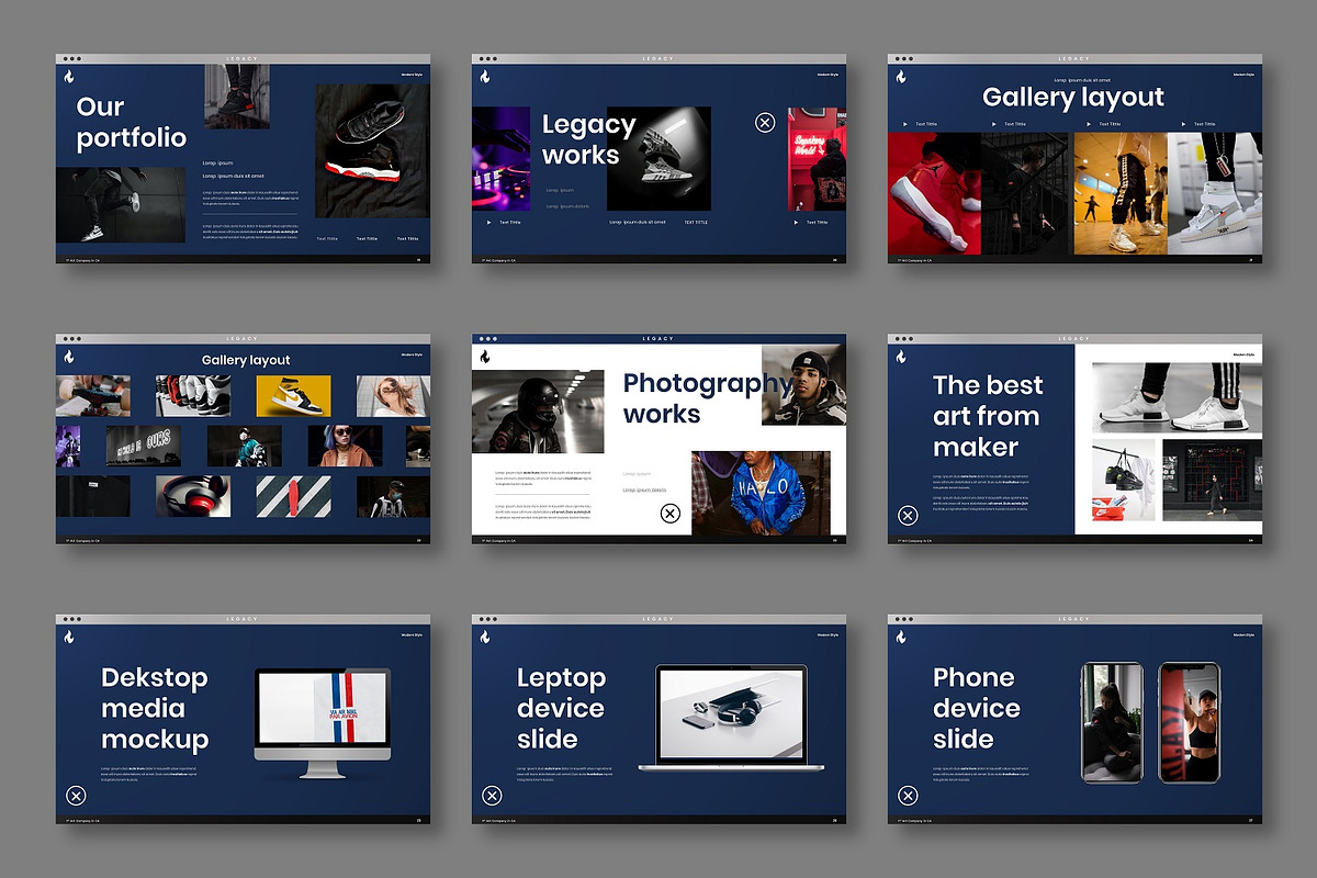 Legacy – Portfolio PowerPoint, a Presentation Template by Dens Creative Studio (Photo 4 of 6)