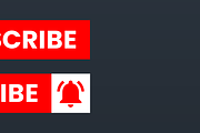 YouTube Subscribe Button icon, a Graphic by Vaughn Studios (Thumbnail 3 of 6)