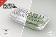 Long Clamshell Packaging Mockup, a Packaging Mockup by INCDesign (Thumbnail 1 of 12)