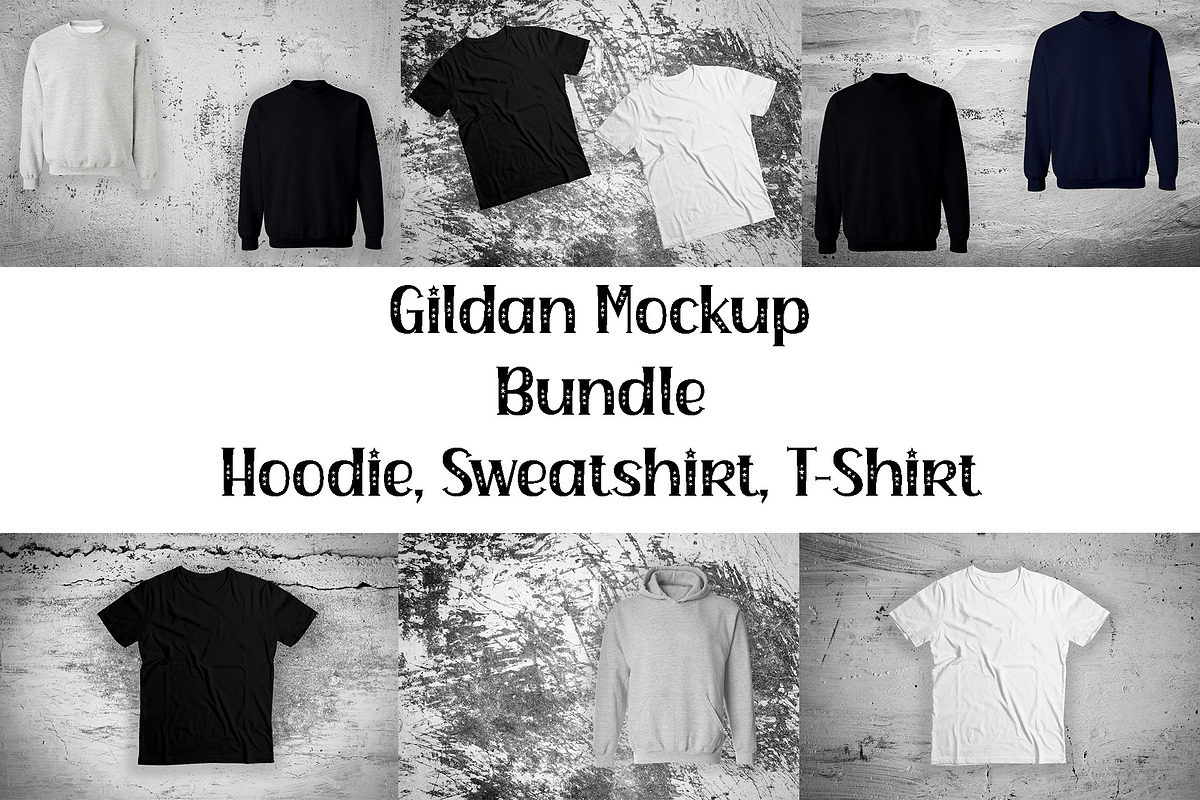 Gildan Mockup Bundle, a Hoody Mockup by VetalStock (Photo 1 of 7)