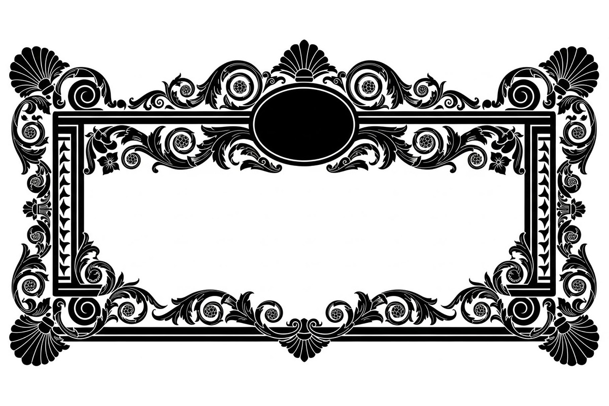 Ornamental Vintage Frame Border Bund, an Illustration by Creativeshirt (Photo 4 of 31)