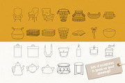 Cozy Days Stamp Set for Procreate, a Brush Add-On by PrettyLittlePigs (Thumbnail 7 of 10)