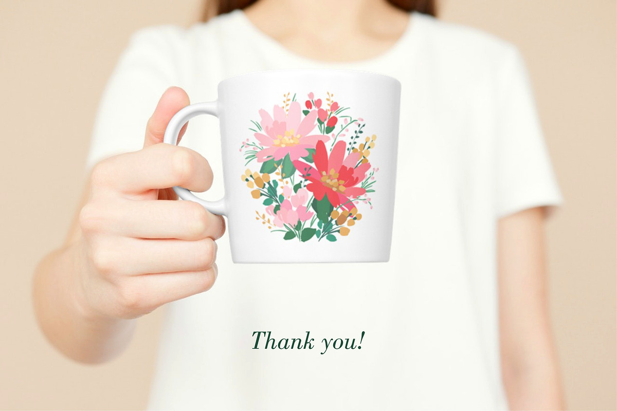 Floral Patterns & Borders, a Pattern Graphic by Nadia Grapes (Photo 8 of 8)