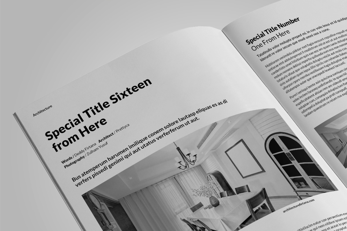Architecture Magazine, a Magazine Template by Firtana (Photo 8 of 10)