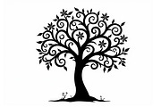 Tree Silhouette SVG Bundle, an Illustration by Creativeshirt (Thumbnail 3 of 13)