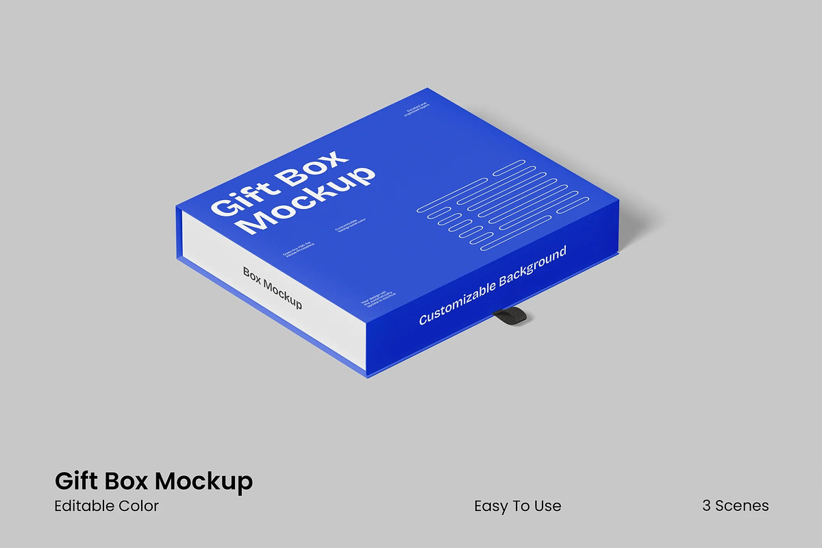 Gift Box Mockup, a Packaging Mockup by renderstockmarket (Photo 1 of 4)