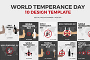 World Temperance Day Banner Template, a Poster Template by Graphicspixel (Thumbnail 1 of 6)
